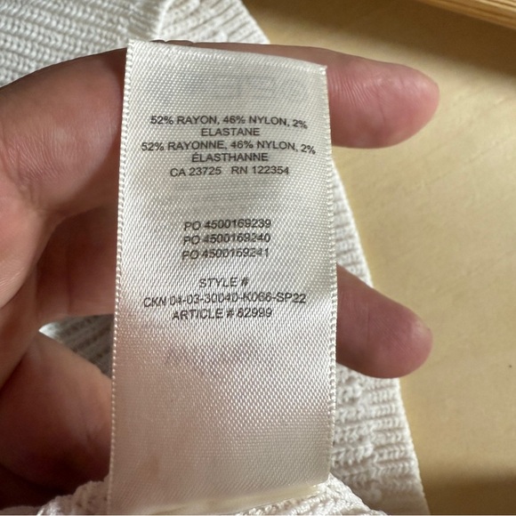 Wilfred By Aritzia White Sleeveless Halter Knit Top - 2XL - Picture 2 of 8